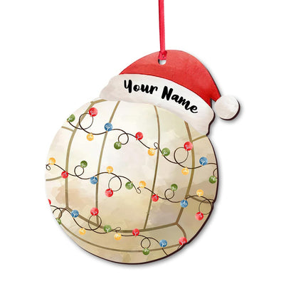 Sport Lovers - Personalized Christmas Volleyball Ornament (Printed On Both Sides)