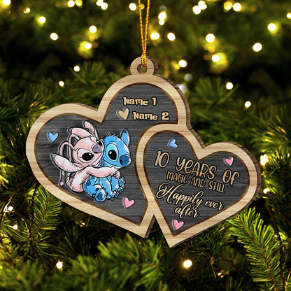 Still Happily Ever After - Personalized Christmas Ohana Ornament (Printed On Both Sides)