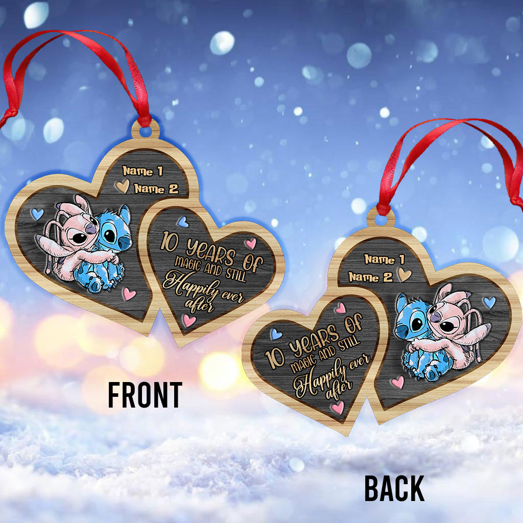 Still Happily Ever After - Personalized Christmas Ohana Ornament (Printed On Both Sides)