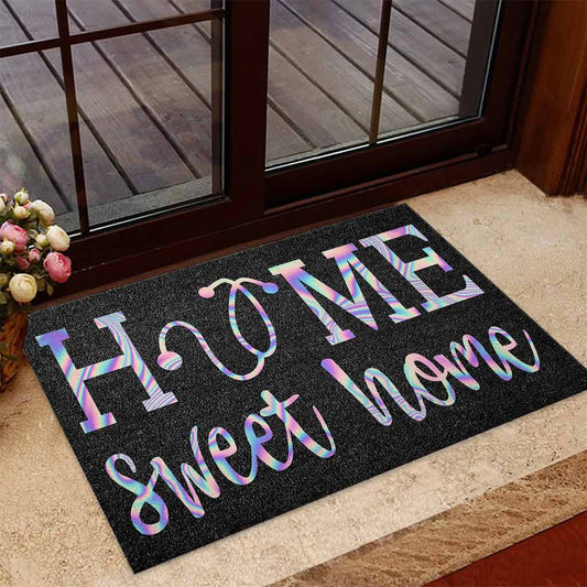 Home Sweet Home - Nurse Coir Pattern Print Doormat