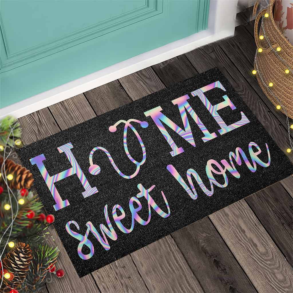 Home Sweet Home - Nurse Coir Pattern Print Doormat