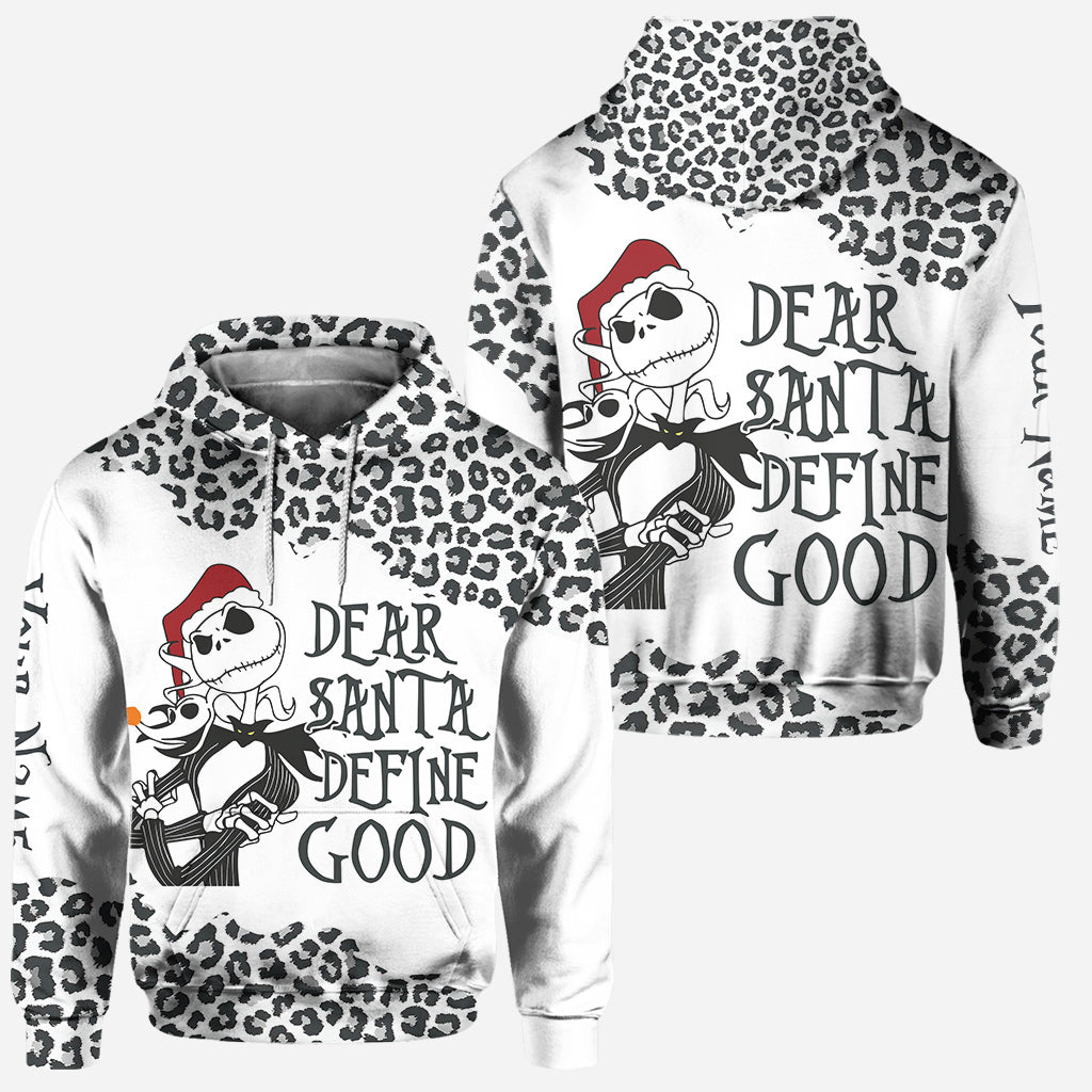 Dear Santa Define Good - Personalized Christmas Nightmare Hoodie and Leggings