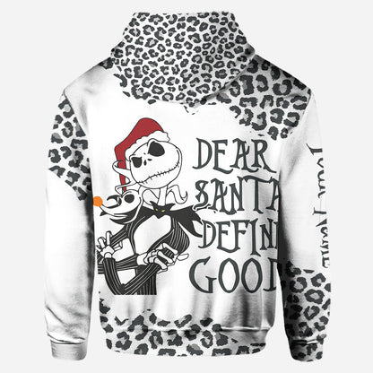 Dear Santa Define Good - Personalized Christmas Nightmare Hoodie and Leggings