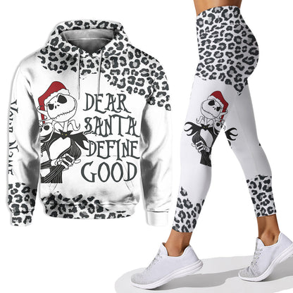 Dear Santa Define Good - Personalized Christmas Nightmare Hoodie and Leggings