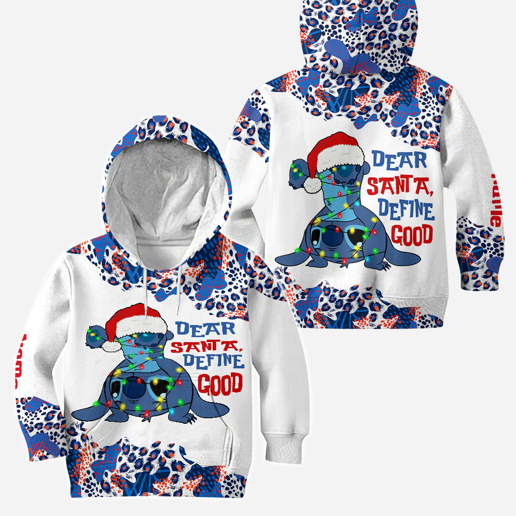 Dear Santa Define Good - Personalized Christmas Ohana Hoodie and Leggings