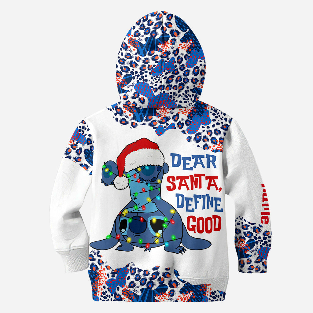 Dear Santa Define Good - Personalized Christmas Ohana Hoodie and Leggings