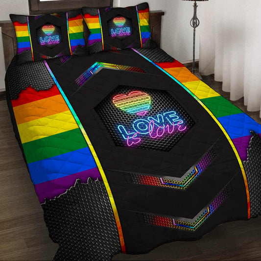 Love Is Love - LGBT Support Quilt Bed Set