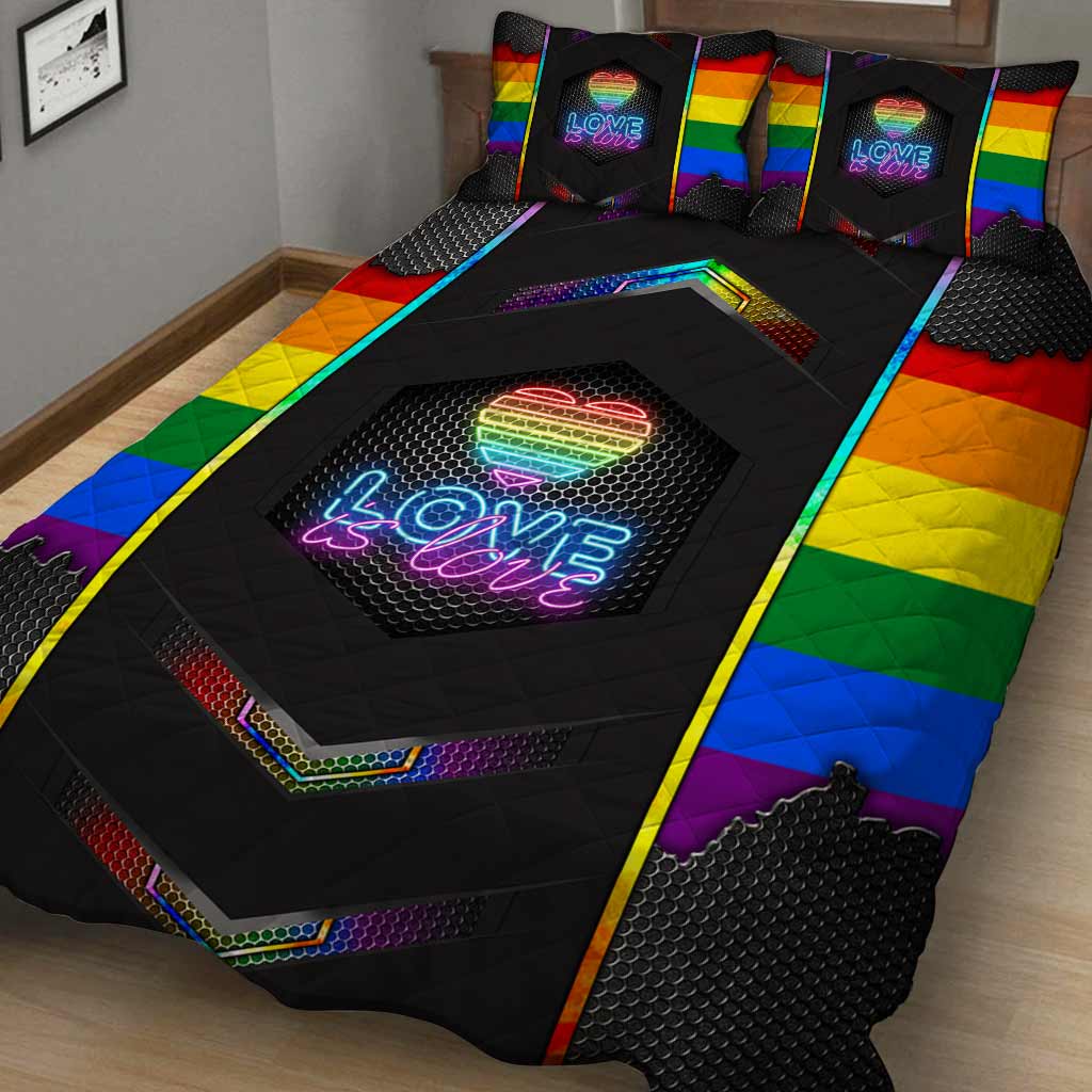 Love Is Love - LGBT Support Quilt Bed Set