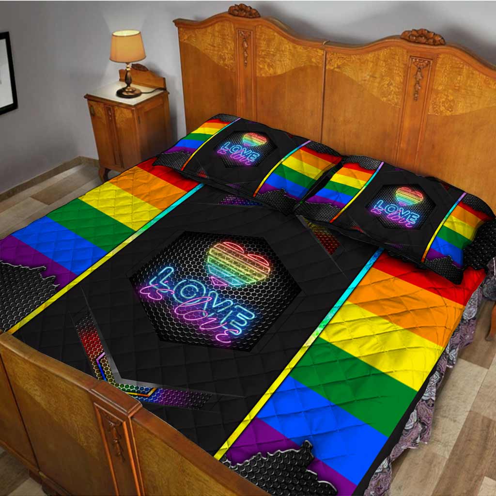 Love Is Love - LGBT Support Quilt Bed Set