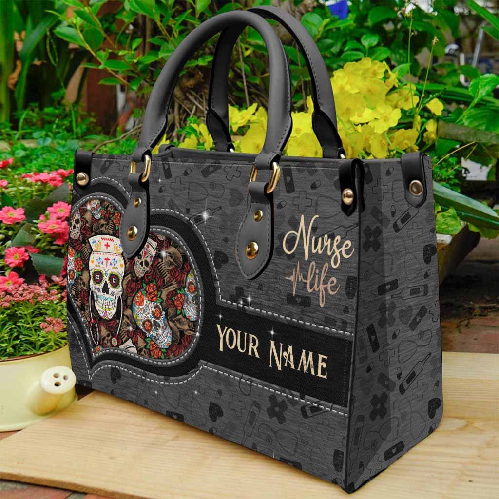 Nurse Life - Personalized Leather Handbag