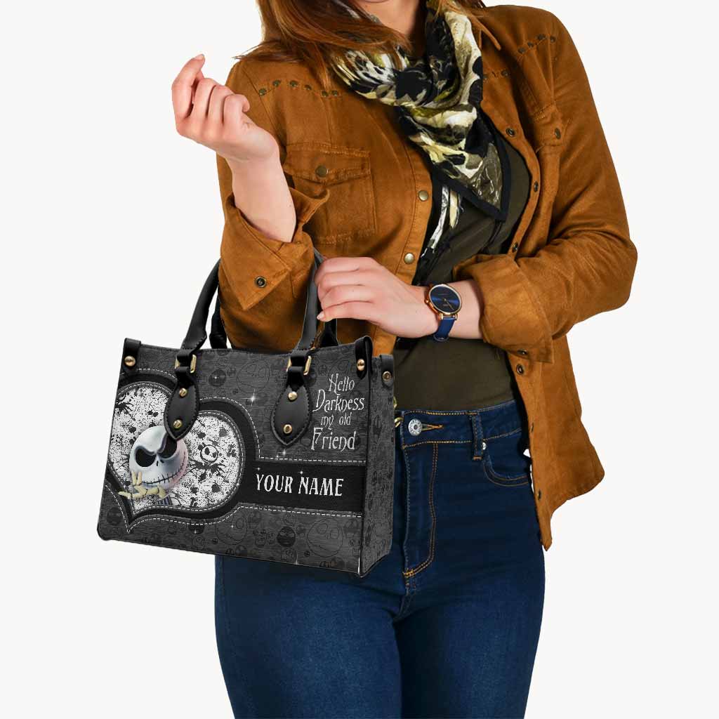 Hello Darkness Nightmare - Personalized Leather Handbag