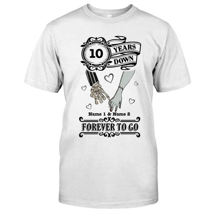 Forever To Go - Personalized Couple Nightmare T-shirt and Hoodie