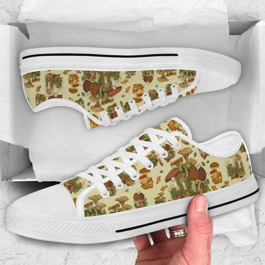 Love Mushrooms Low Top Shoes