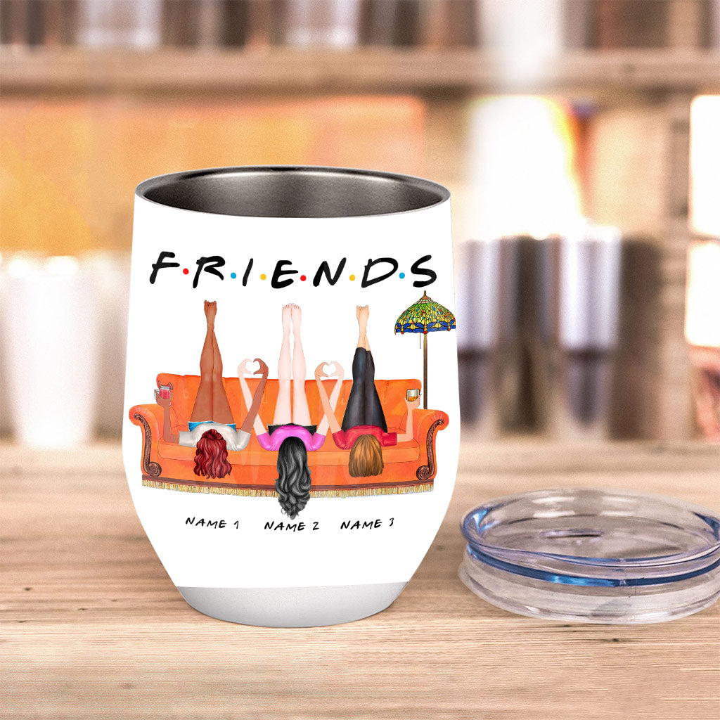 I Will Be There For You - Personalized Bestie Wine Tumbler