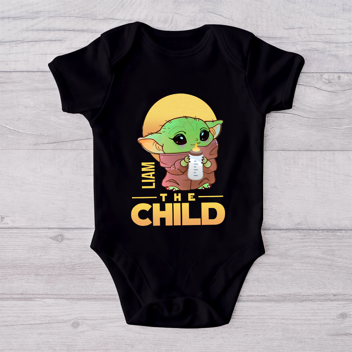 Dadalorian - Personalized The Force T-shirt And Baby Onesie