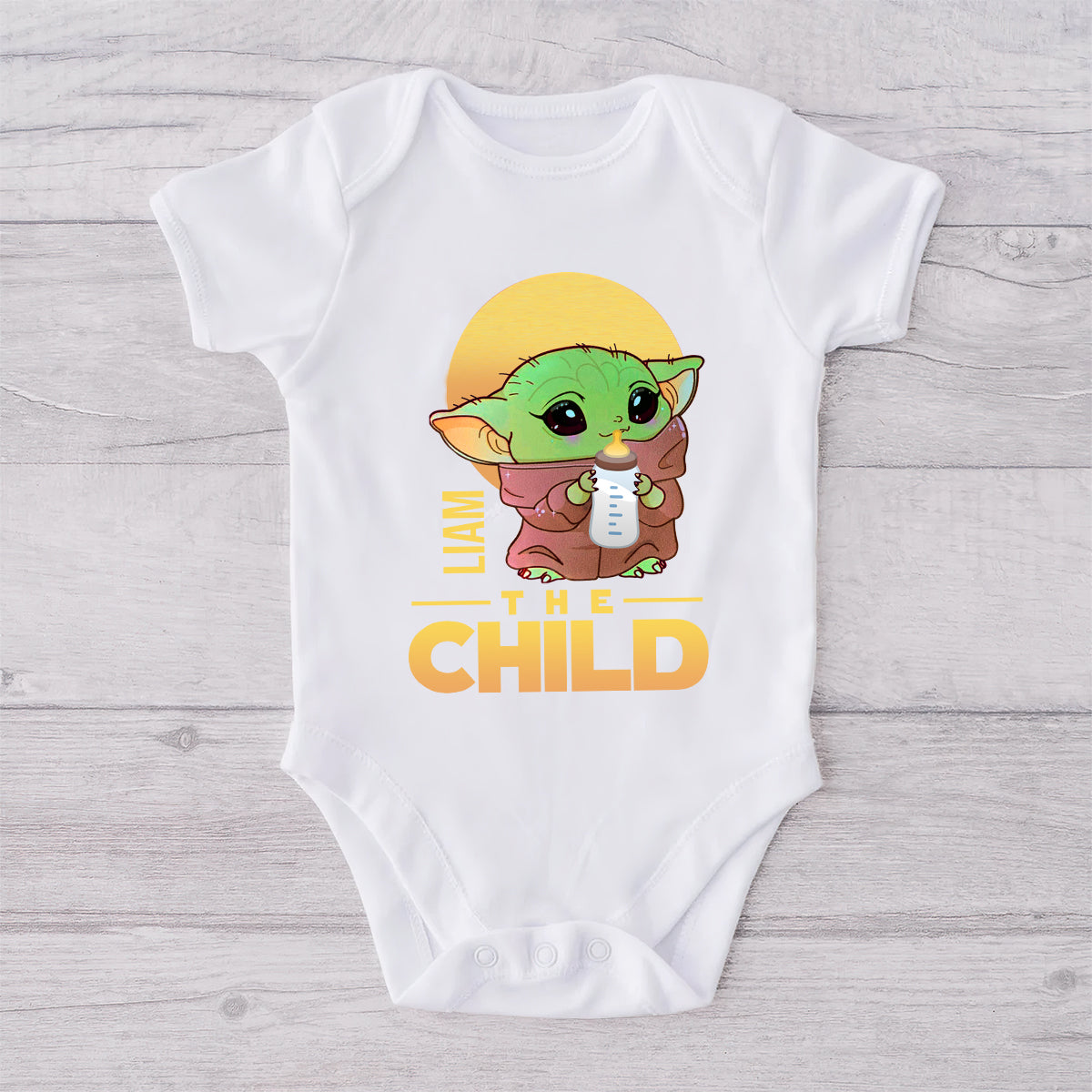 Dadalorian - Personalized The Force T-shirt And Baby Onesie