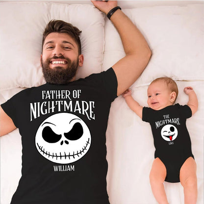 Father Of Nightmare - Personalized Father T-shirt And Baby Onesie