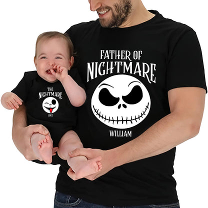 Father Of Nightmare - Personalized Father T-shirt And Baby Onesie