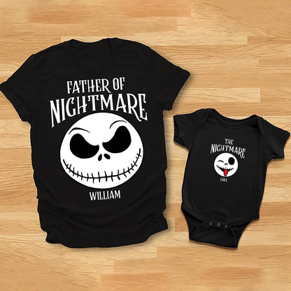 Father Of Nightmare - Personalized Father T-shirt And Baby Onesie