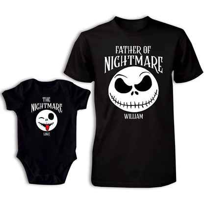 Father Of Nightmare - Personalized Father T-shirt And Baby Onesie