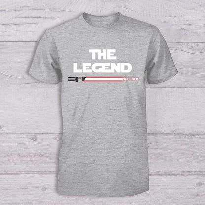 The Myth The Legend - Personalized Father T-shirt And Baby Onesie