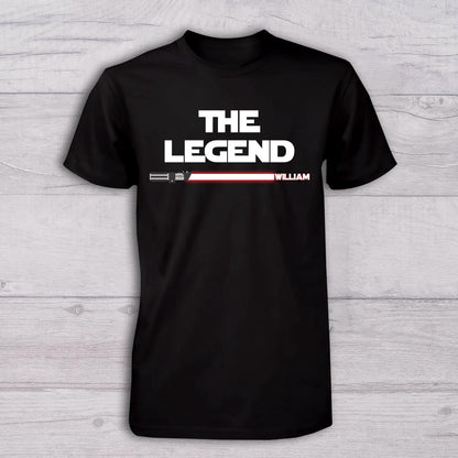 The Myth The Legend - Personalized Father T-shirt And Baby Onesie