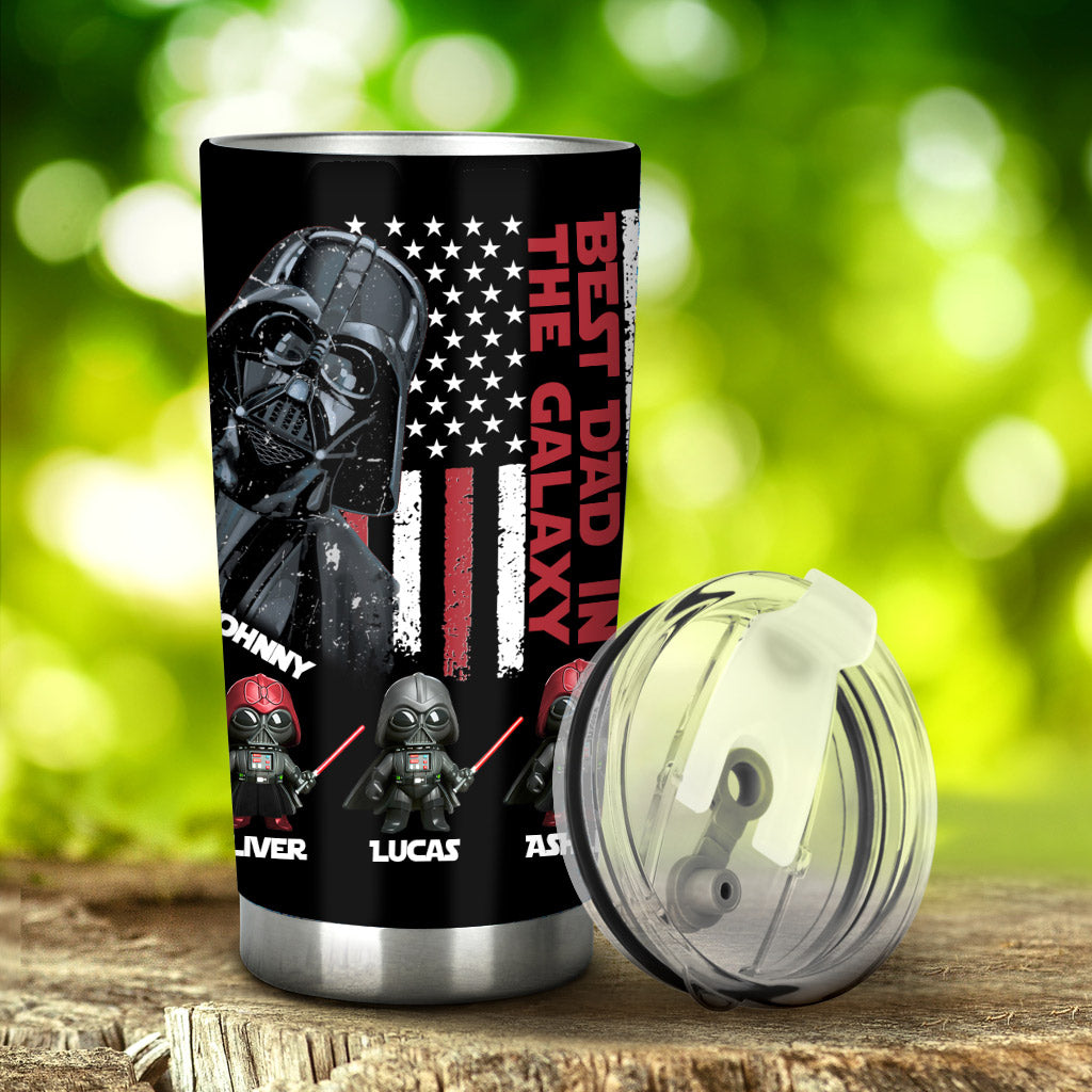 Best Dad In The Galaxy Just Ask - Personalized The Force Tumbler