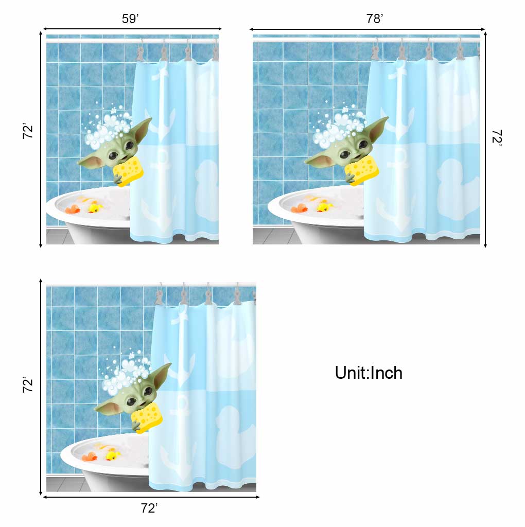 Get Naked - The Force Shower Curtain