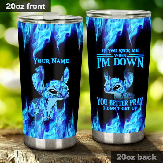 If You Kick Me - Personalized Ohana Tumbler