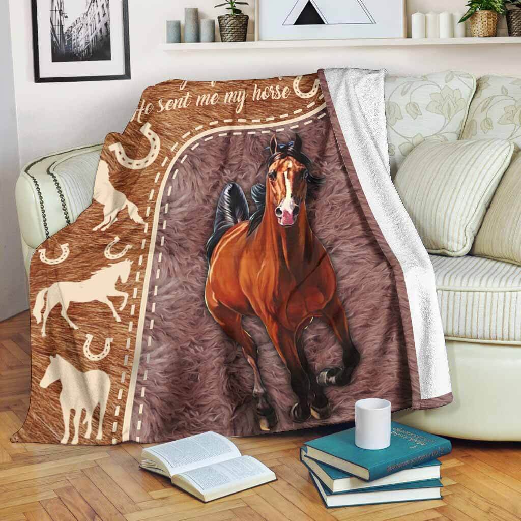 I Asked God For A True Friend - Horse Blanket