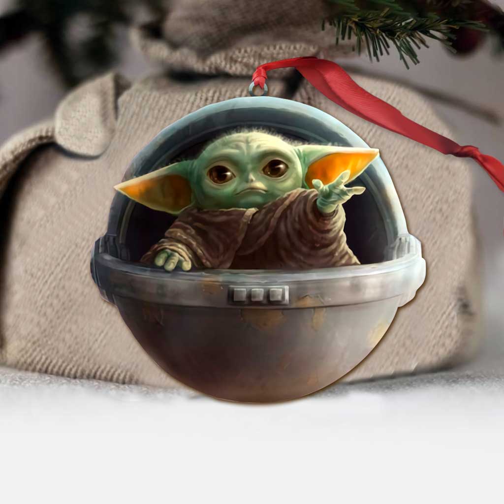 Touch My Hand - Christmas The Force Ornament (Printed On Both Sides)