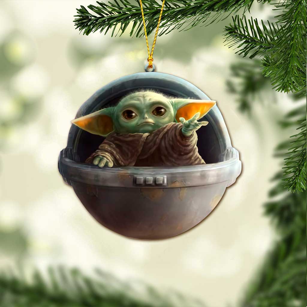 Touch My Hand - Christmas The Force Ornament (Printed On Both Sides)