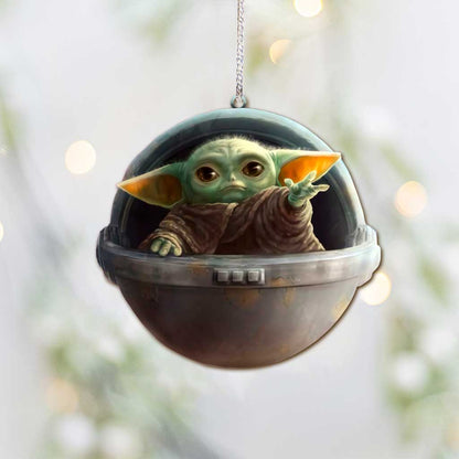 Touch My Hand - Christmas The Force Ornament (Printed On Both Sides)