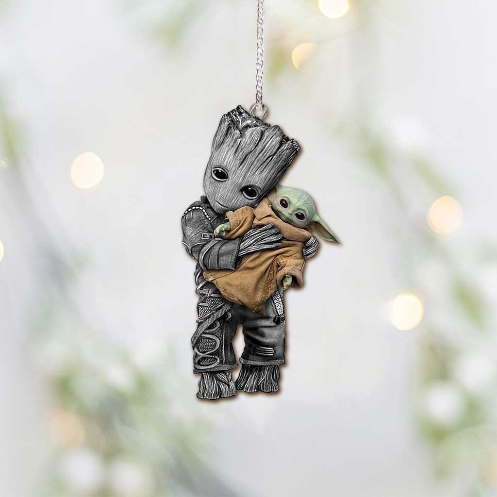 Hug Me I Am Cute - Christmas The Force Ornament (Printed On Both Sides)