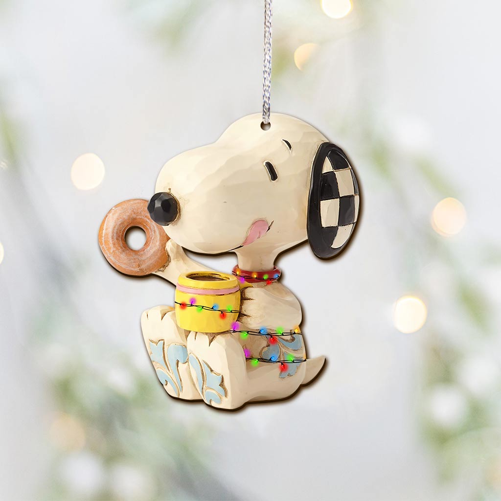 Donuts and Coffee - Christmas Ornament (Printed On Both Sides)