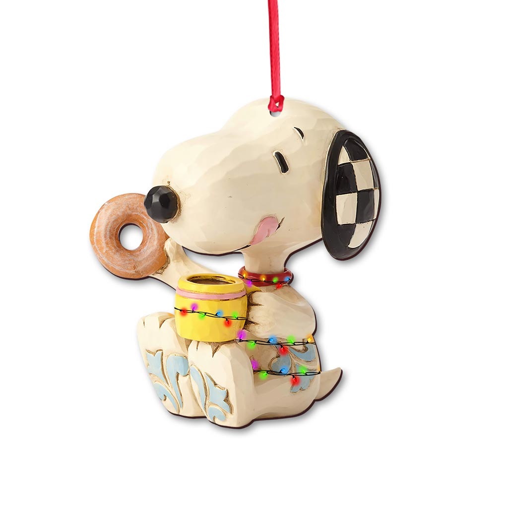 Donuts and Coffee - Christmas Ornament (Printed On Both Sides)