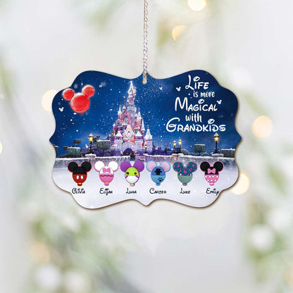 Best Grandma Ever - Personalized Christmas Grandma Ornament (Printed On Both Sides)