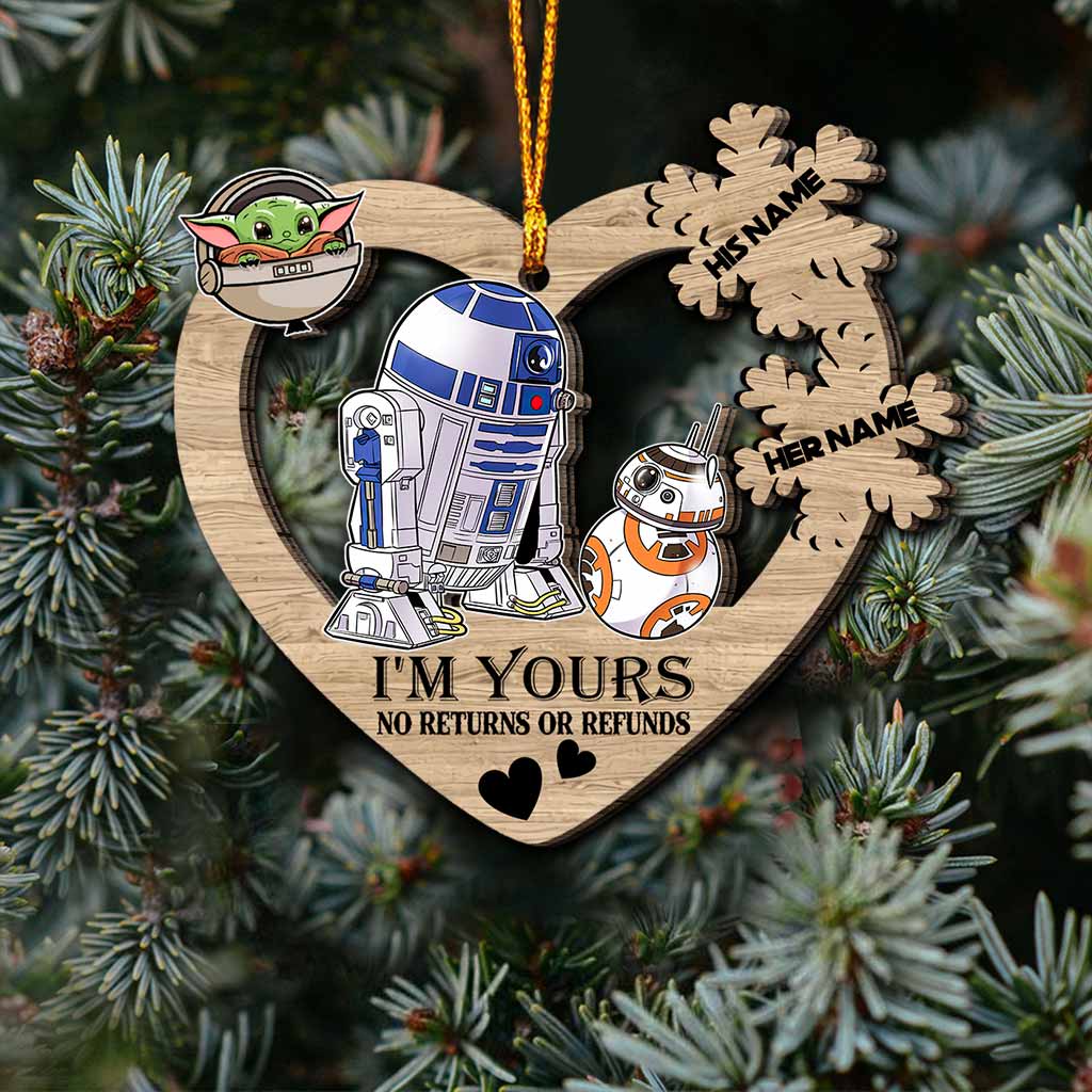 I'm Yours - Personalized The Force Ornament (Printed On Both Sides)