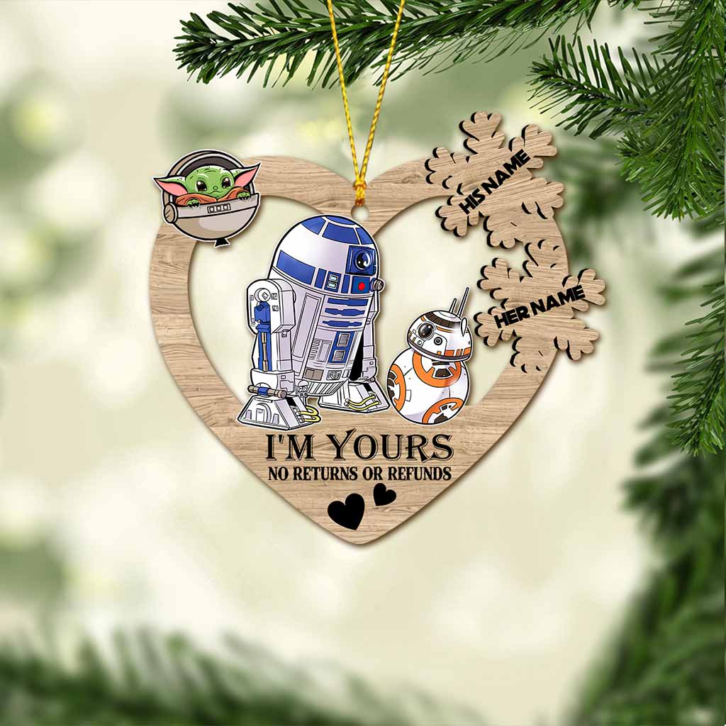 I'm Yours - Personalized The Force Ornament (Printed On Both Sides)
