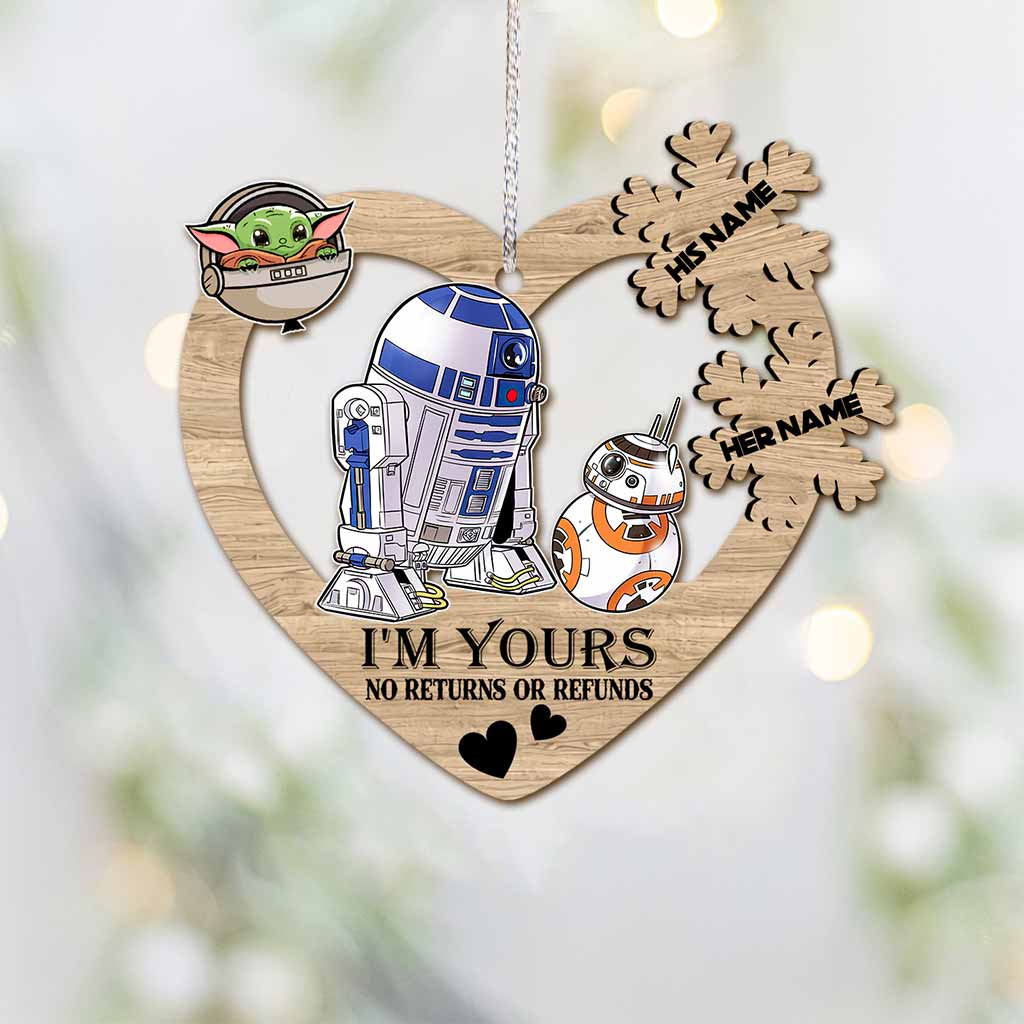 I'm Yours - Personalized The Force Ornament (Printed On Both Sides)