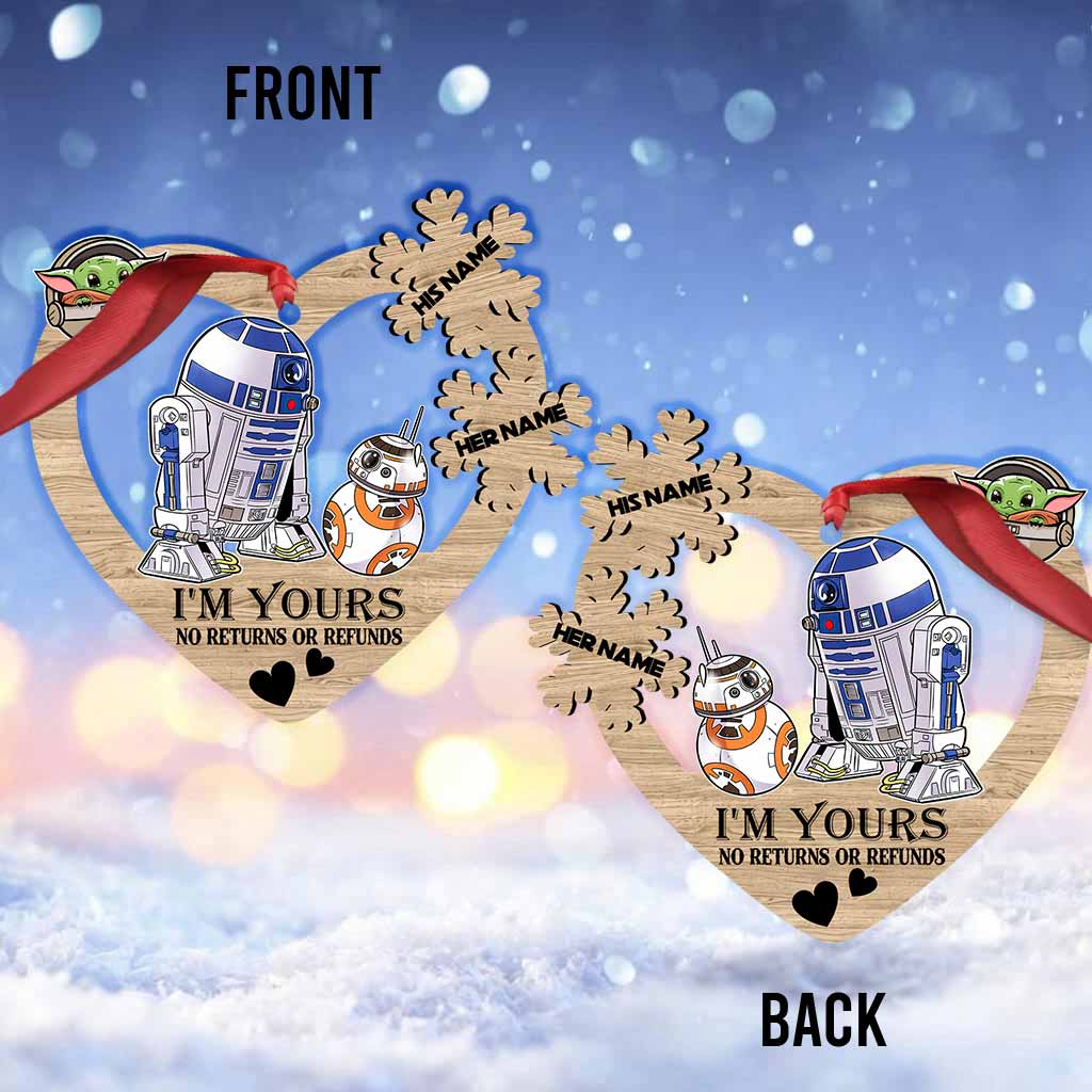 I'm Yours - Personalized The Force Ornament (Printed On Both Sides)