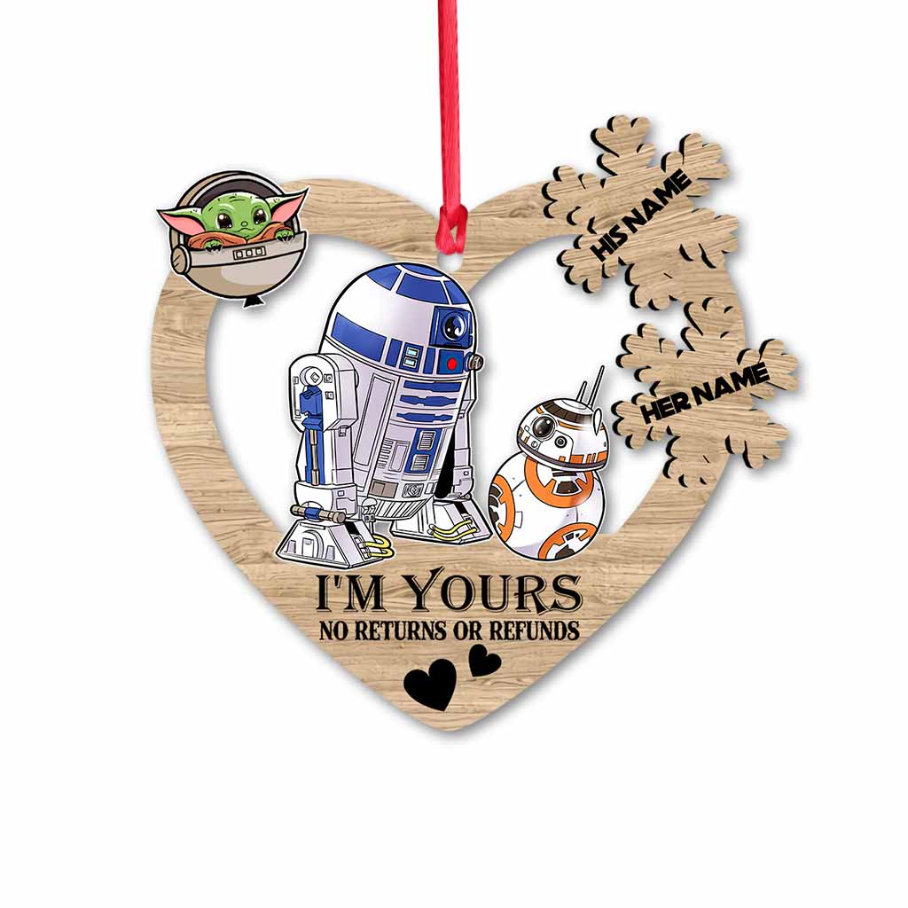 I'm Yours - Personalized The Force Ornament (Printed On Both Sides)