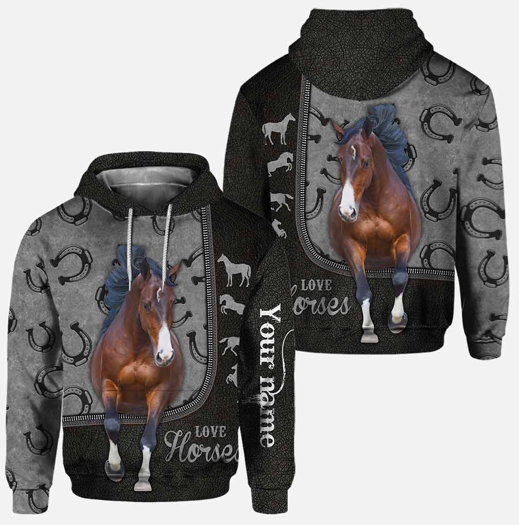 Love Horses - Personalized Hoodie and Leggings