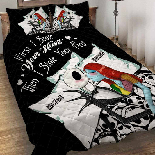 First I Stole Your Heart - Personalized Nightmare Quilt Set