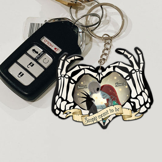 Simply Meant To Be - Personalized Nightmare Keychain (Printed On Both Sides)