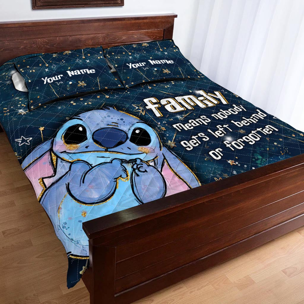 Starry Ohana - Personalized Ohana Quilt Set