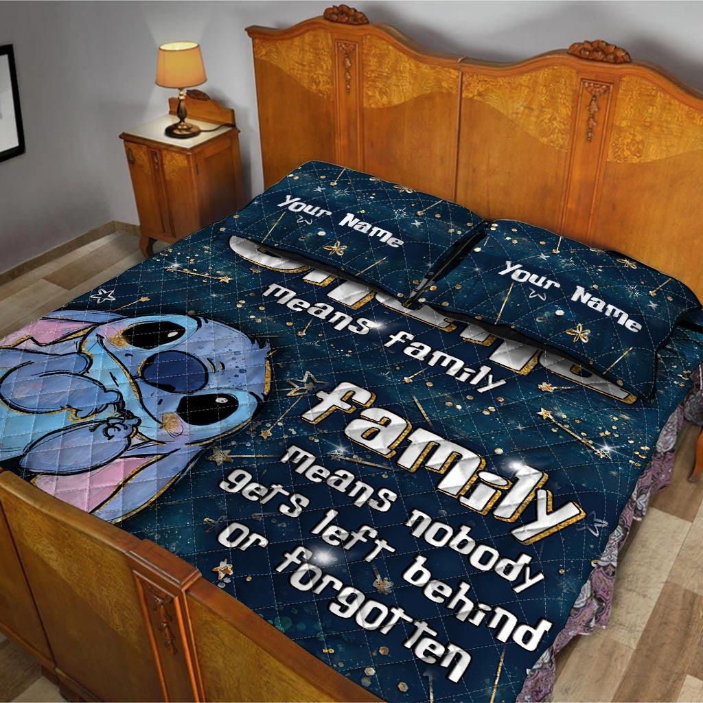 Starry Ohana - Personalized Ohana Quilt Set