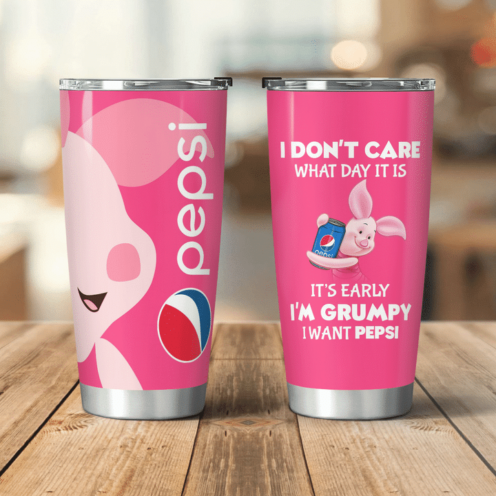 It's Early I'm Grumpy - Blue Soft Drink Tumbler 0323