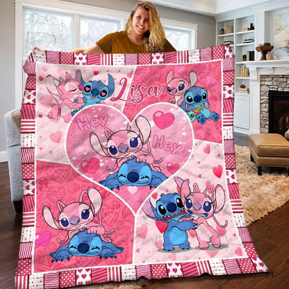 Lovely Couple - Personalized Ohana Quilt 0523