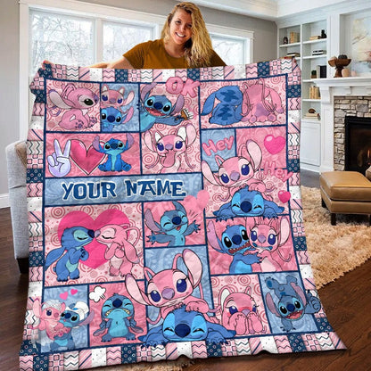 Lovely Couple - Personalized Ohana Quilt 0523